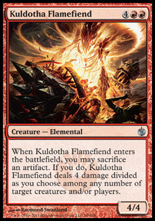 Kuldotha Flamefiend (Mirrodin Besieged) Light Play