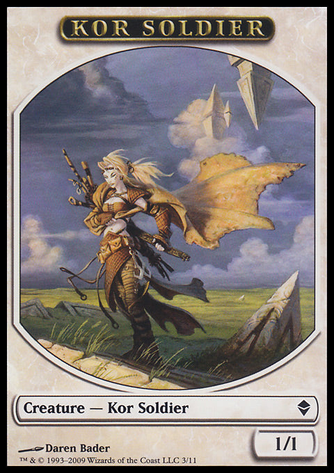Kor Soldier (Token) (Zendikar) Light Play