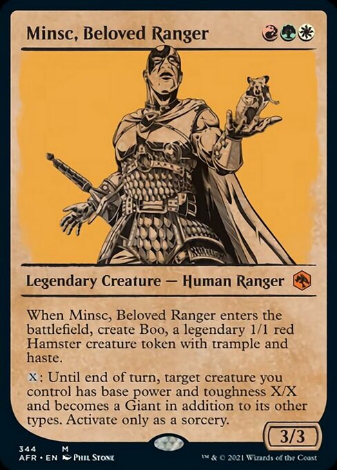 Minsc, Beloved Ranger (Showcase) (Adventures in the Forgotten Realms) Near Mint Foil
