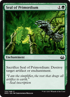 Seal of Primordium (Modern Masters 2017) Near Mint
