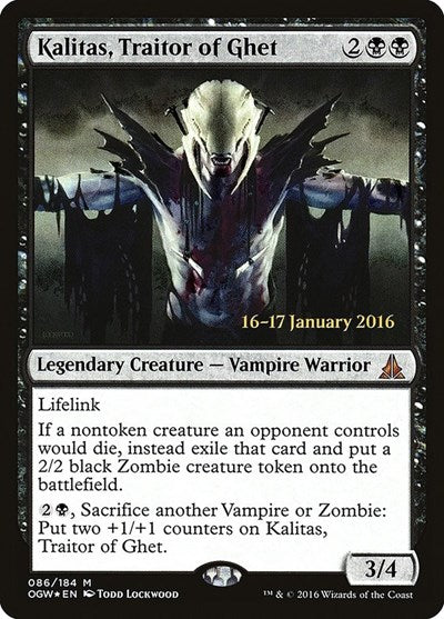 Kalitas, Traitor of Ghet (Promos: Prerelease Cards) Medium Play Foil