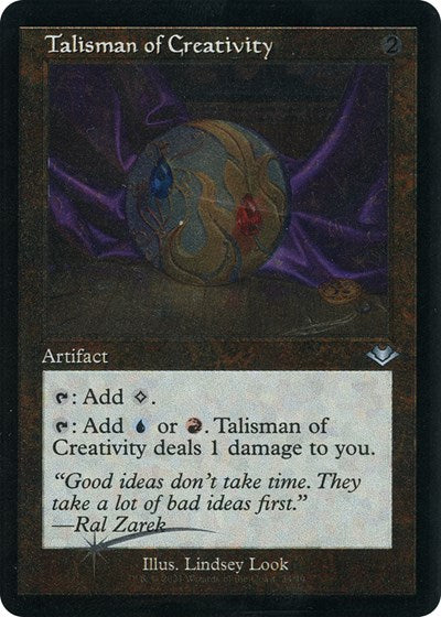 Talisman of Creativity (Retro Frame) (Foil Etched) (Modern Horizons 1 Retro Frames) Near Mint Foil