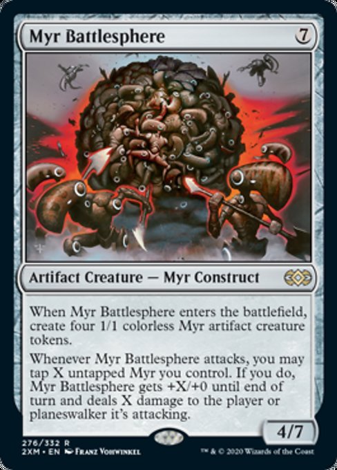 Myr Battlesphere (Double Masters) Light Play