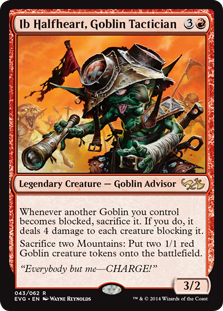 Ib Halfheart, Goblin Tactician (Duel Decks Anthology: Elves vs Goblins) Light Play
