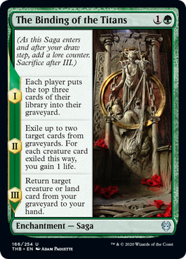 The Binding of the Titans (Theros Beyond Death) Near Mint Foil