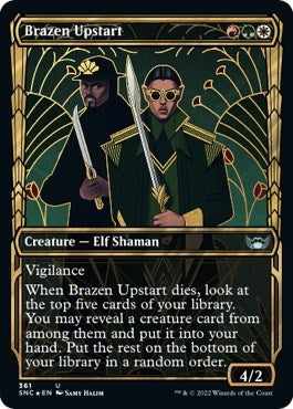 Brazen Upstart (Gilded Foil) (Streets of New Capenna) Near Mint Foil