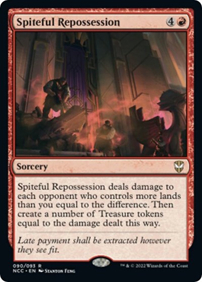 Spiteful Repossession (Commander: Streets of New Capenna) Light Play Foil