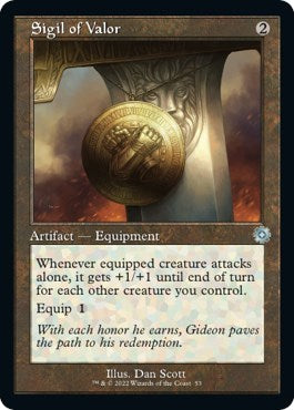 Sigil of Valor (The Brothers' War: Retro Frame Artifacts) Near Mint