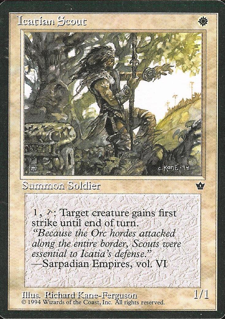 Icatian Scout (3) (Fallen Empires) Light Play