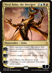 Nicol Bolas, the Deceiver (Hour of Devastation) Near Mint Foil