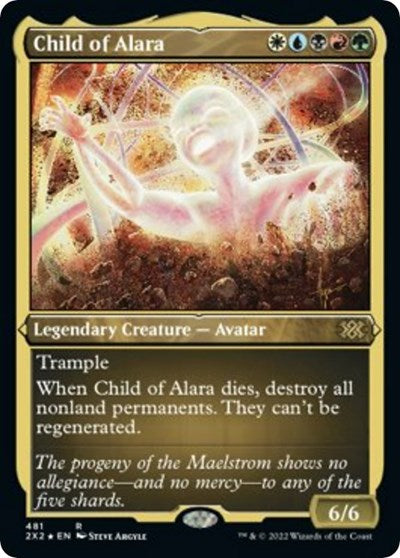 Child of Alara (Foil Etched) (Double Masters 2022) Light Play Foil
