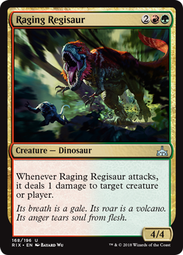 Raging Regisaur (Rivals of Ixalan) Near Mint