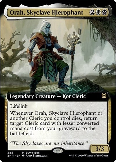 Orah, Skyclave Hierophant (Extended Art) (Promos: Buy-A-Box) Light Play Foil