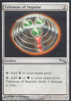 Talisman of Impulse (Mirrodin) Medium Play Foil