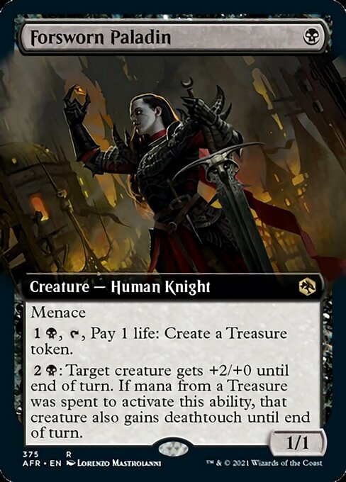 Forsworn Paladin (Extended Art) (Adventures in the Forgotten Realms) Light Play