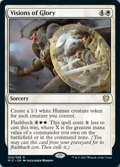 Visions of Glory (Commander 2021 Midnight Hunt) Light Play