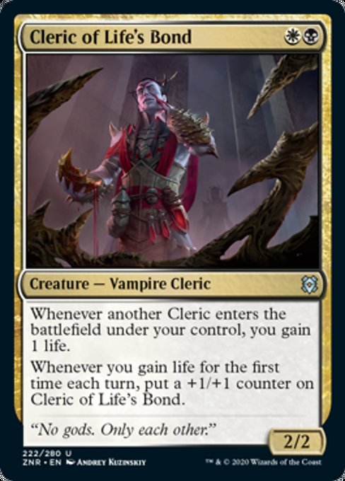 Cleric of Life's Bond (Zendikar Rising) Near Mint Foil