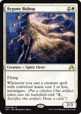 Bygone Bishop (Shadows Over Innistrad) Light Play