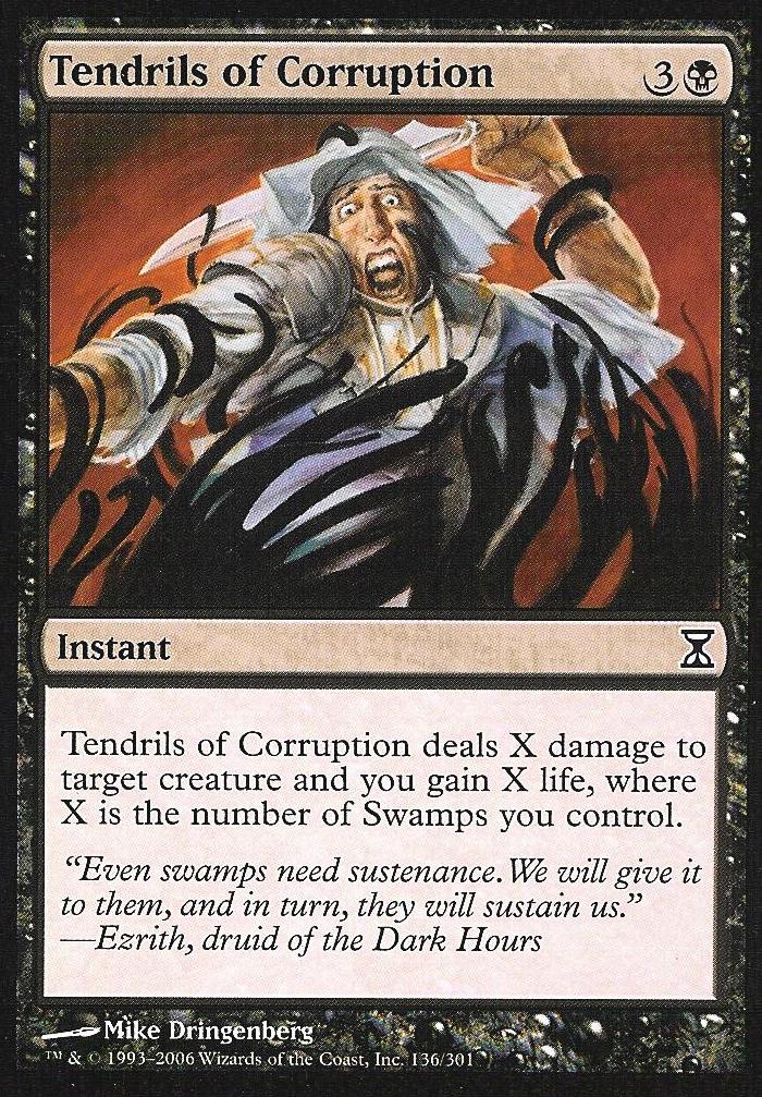 Tendrils of Corruption (Time Spiral) Medium Play Foil