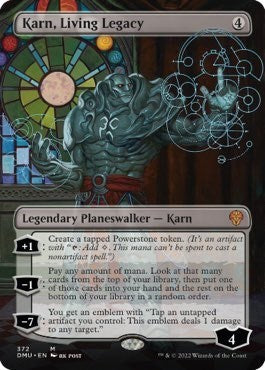 Karn, Living Legacy (Borderless) (Dominaria United) Light Play