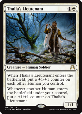 Thalia's Lieutenant (Shadows Over Innistrad) Medium Play