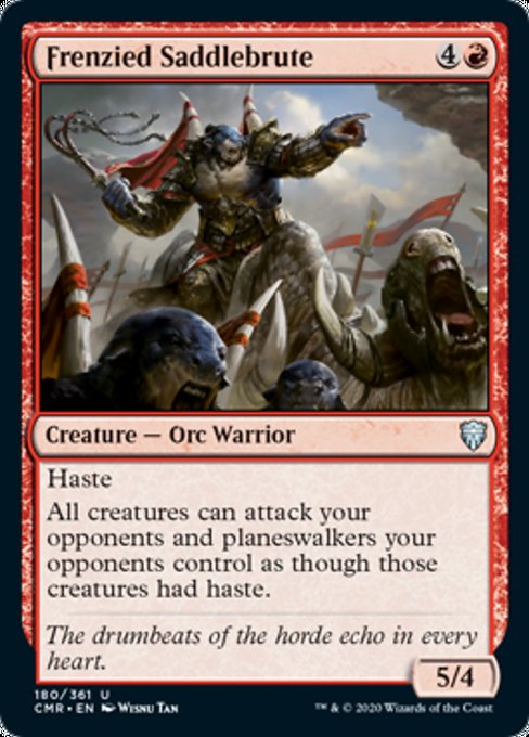 Frenzied Saddlebrute (Commander Legends) Near Mint Foil