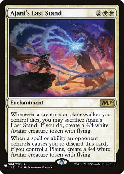 Ajani's Last Stand (The List) Near Mint