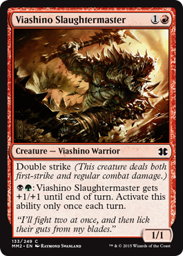Viashino Slaughtermaster (Modern Masters 2015) Near Mint Foil