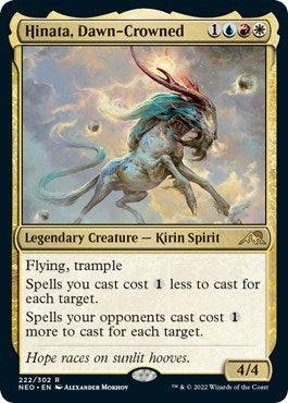 Hinata, Dawn-Crowned (Kamigawa: Neon Dynasty) Light Play Foil