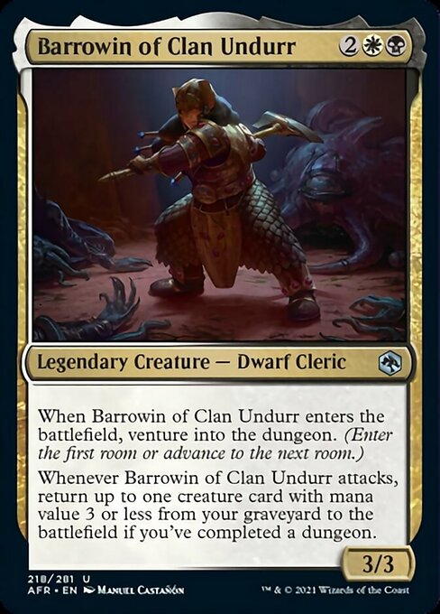 Barrowin of Clan Undurr (Adventures in the Forgotten Realms) Near Mint Foil