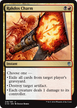 Rakdos Charm (Commander 2016 Edition) Near Mint