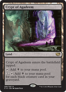 Crypt of Agadeem (Commander 2014 Edition) Light Play