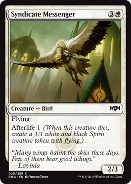 Syndicate Messenger (Ravnica Allegiance) Light Play