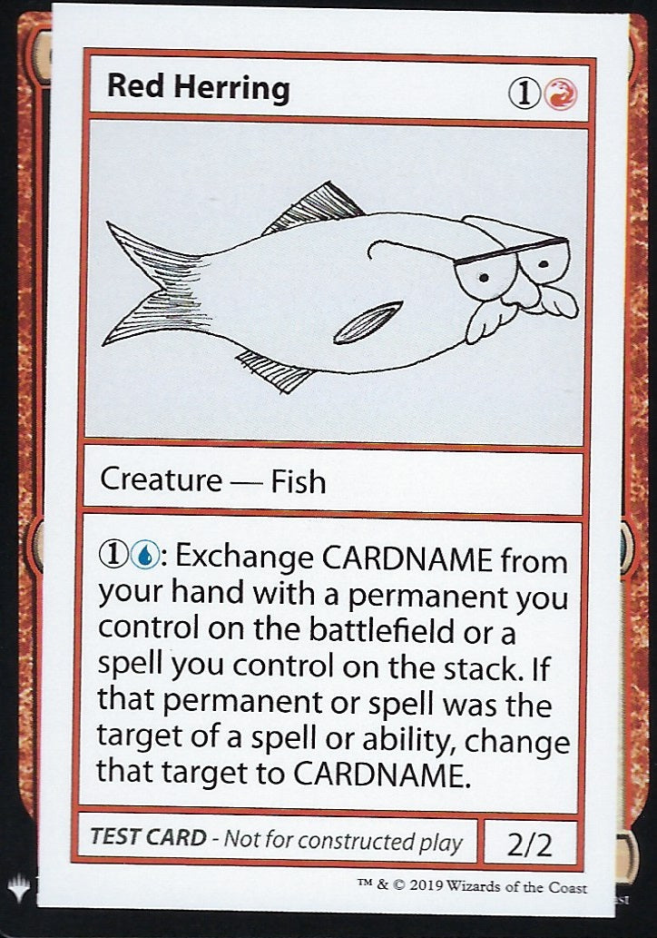 Red Herring (Mystery Booster Test Print) Near Mint