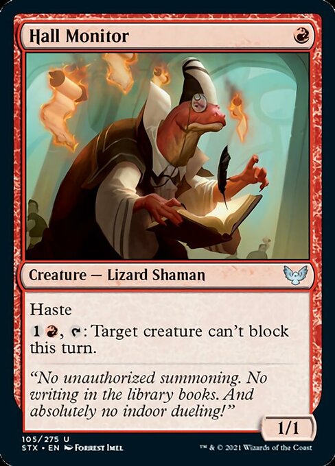 Hall Monitor (Strixhaven) Light Play Foil