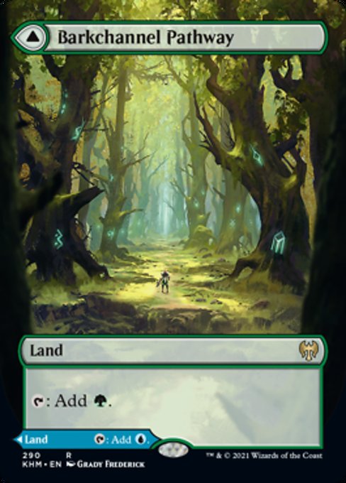 Barkchannel Pathway / Tidechannel Pathway (Borderless) (Kaldheim) Near Mint