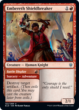 Embereth Shieldbreaker (Throne of Eldraine) Near Mint Foil