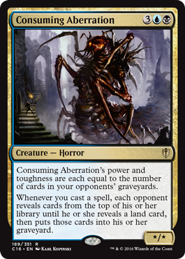 Consuming Aberration (Commander 2016 Edition) Medium Play