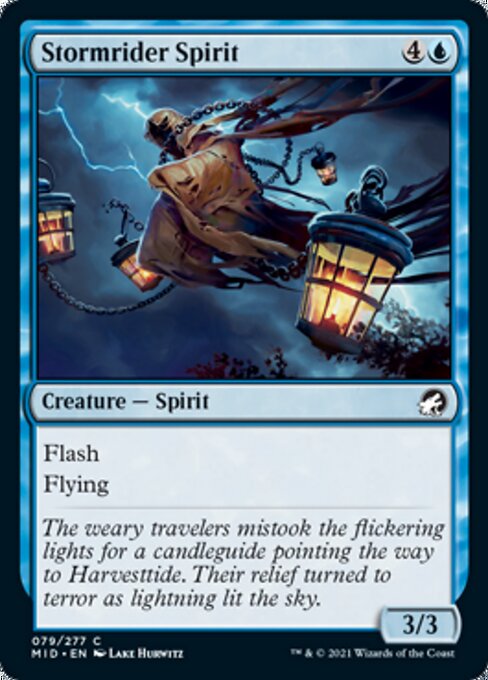 Stormrider Spirit (Innistrad: Midnight Hunt) Near Mint Foil