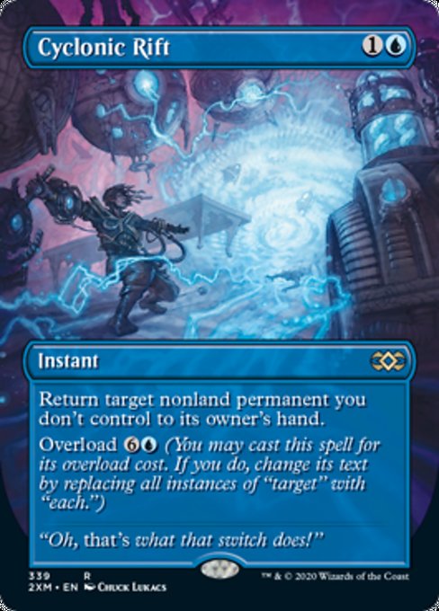 Cyclonic Rift (Borderless) (Double Masters) Near Mint Foil
