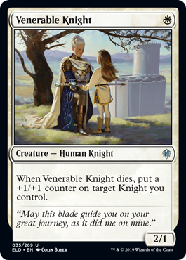 Venerable Knight (Throne of Eldraine) Near Mint