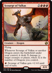 Scourge of Valkas (Iconic Masters) Near Mint Foil