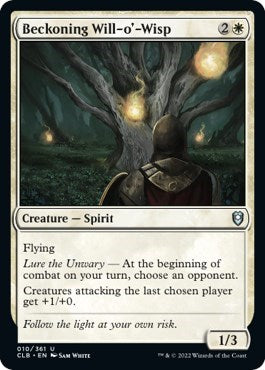 Beckoning Will-o'-Wisp (Commander Legends: Battle for Baldur's Gate) Near Mint