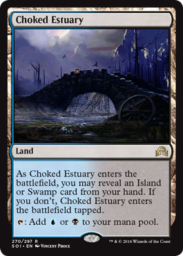 Choked Estuary (Shadows Over Innistrad) Light Play