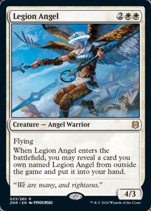 Legion Angel (Zendikar Rising) Near Mint Foil