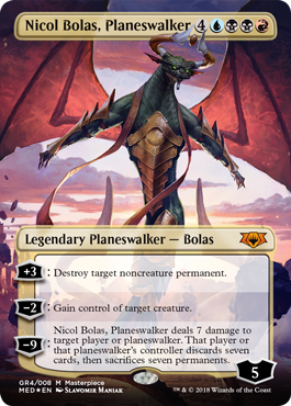 Nicol Bolas, Planeswalker (Guilds of Ravnica Mythic Edition) Near Mint Foil