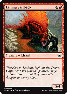 Lathnu Sailback (Aether Revolt) Medium Play