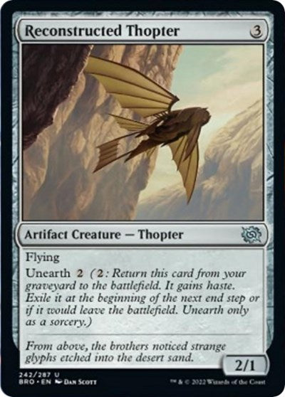 Reconstructed Thopter (The Brothers' War) Near Mint Foil