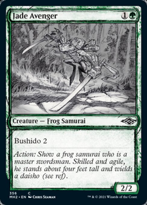 Jade Avenger (Showcase) (Modern Horizons 2) Medium Play