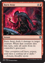 Burn Away (Khans of Tarkir) Medium Play